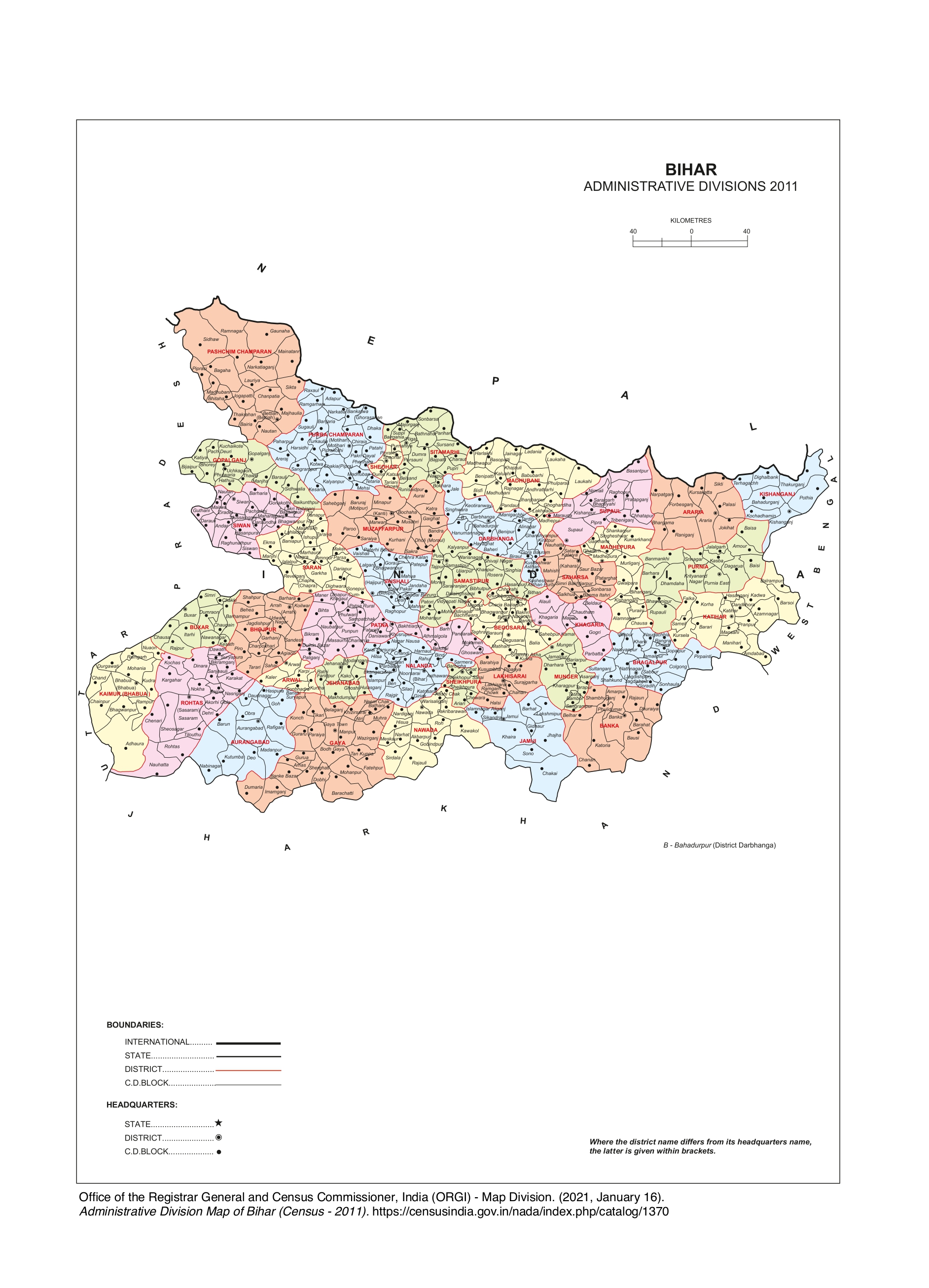 Bihar Map