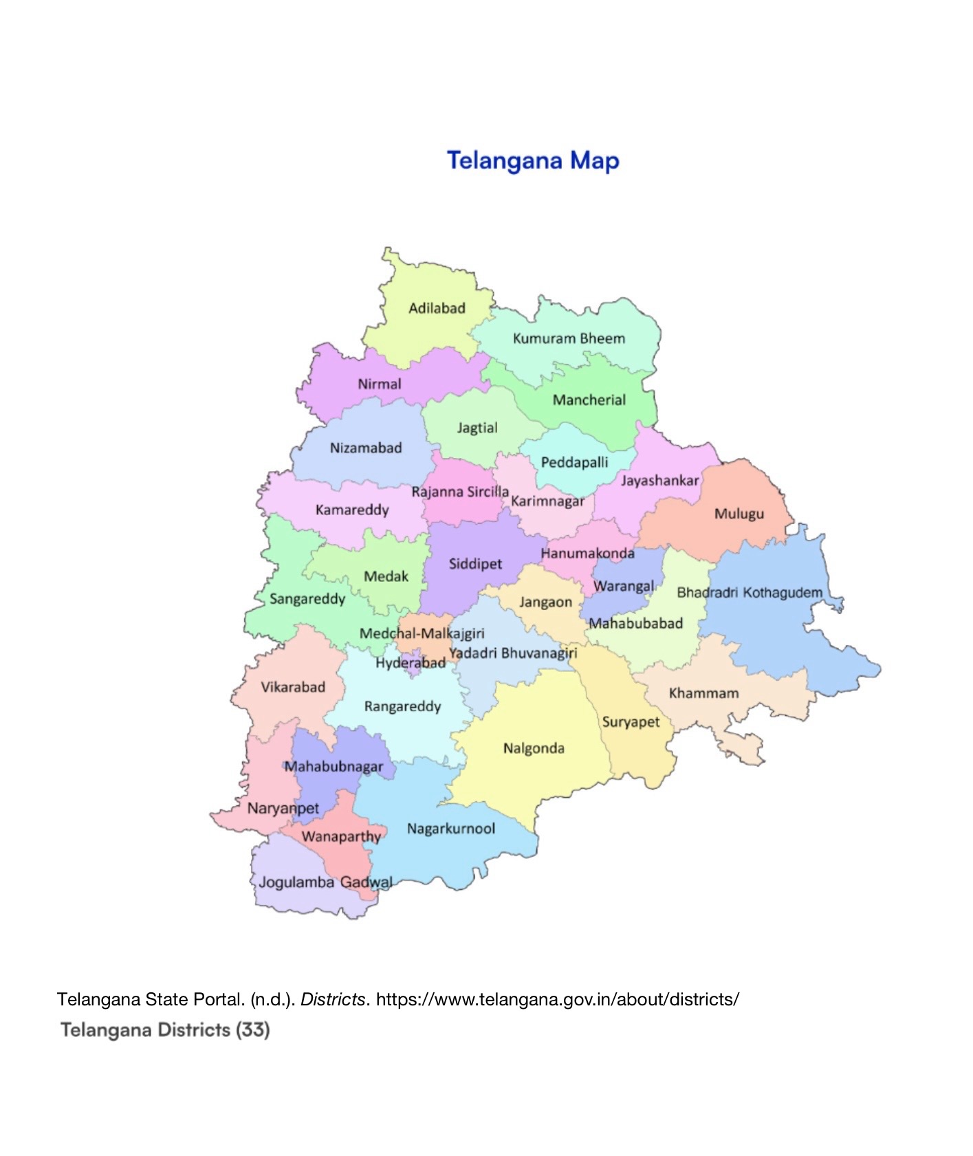 Telangana Map