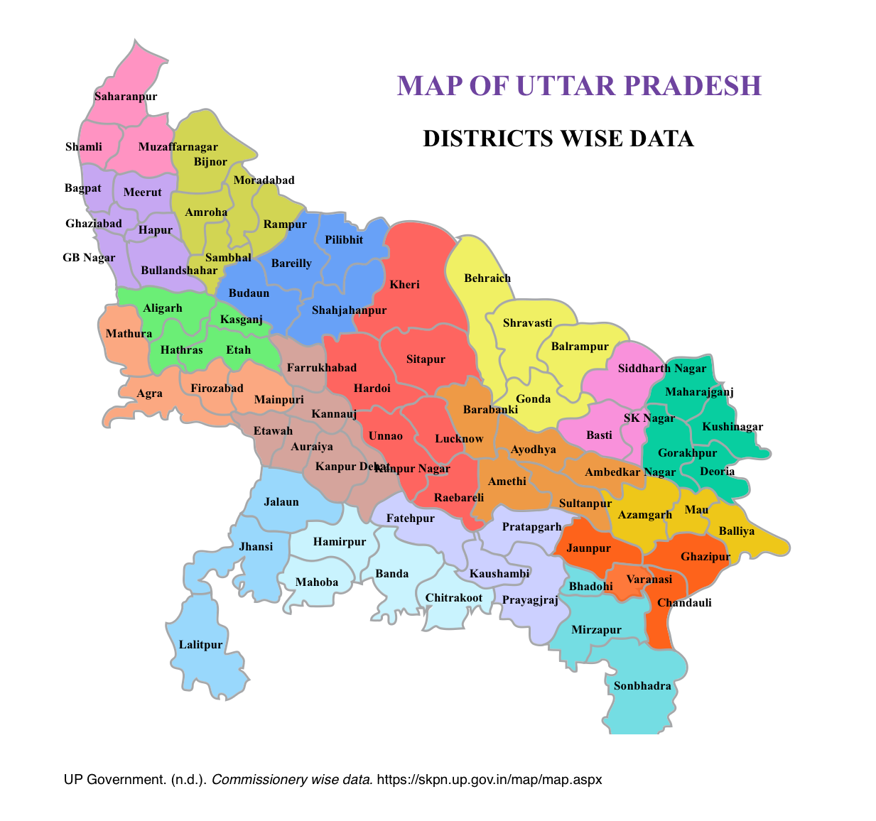 Uttar Pradesh Map
